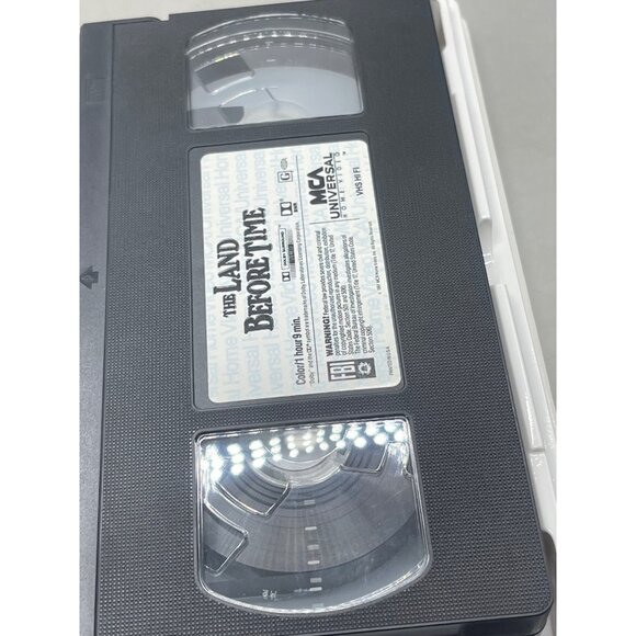 vintage the land before time cartoon VHS tape rated G English 1988 READ - Picture 3 of 3